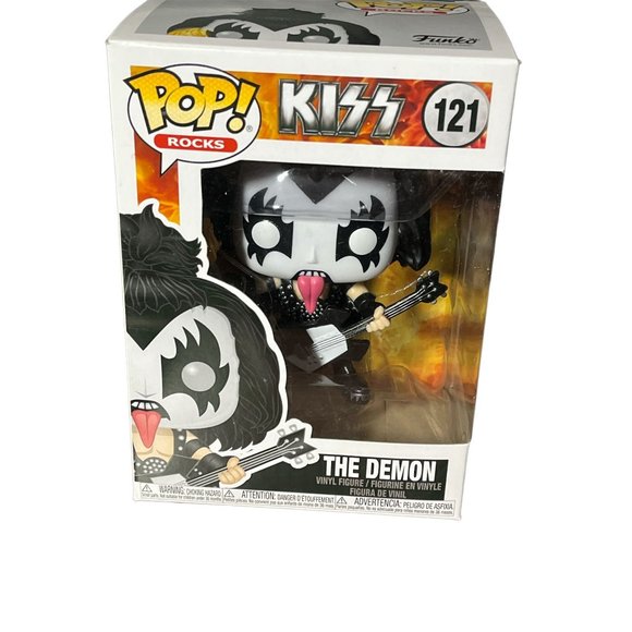 Funko Pop! Rocks Kiss The Demon Gene Simmons #121 Vinyl Figure